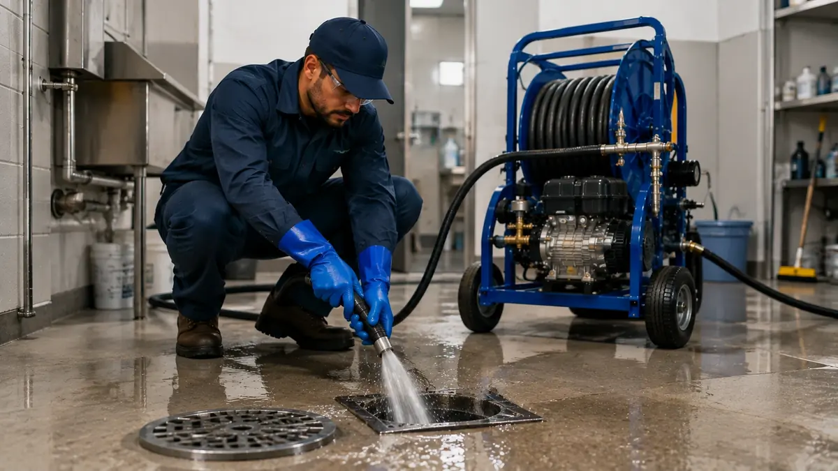 Floor Drain Hydro Jet Cleaning in Mt Baldy