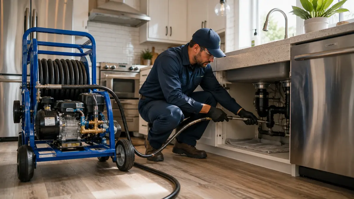 Kitchen Drain Hydro Jetting in Mt Baldy